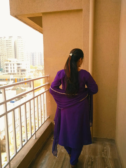 embroidered kurta set with dupatta for women - RPD Fashion