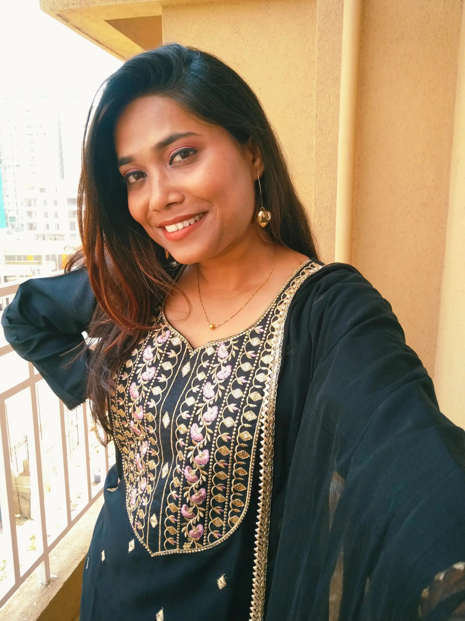 embroidered kurta set with dupatta for women - RPD Fashion