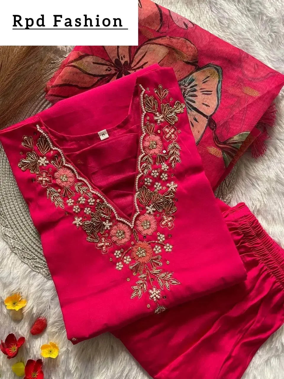 handwork kurta set - rpd fashion