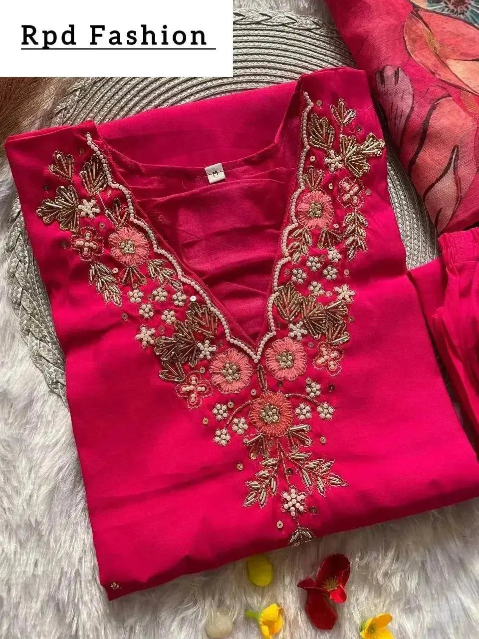 handwork kurta set - rpd fashion