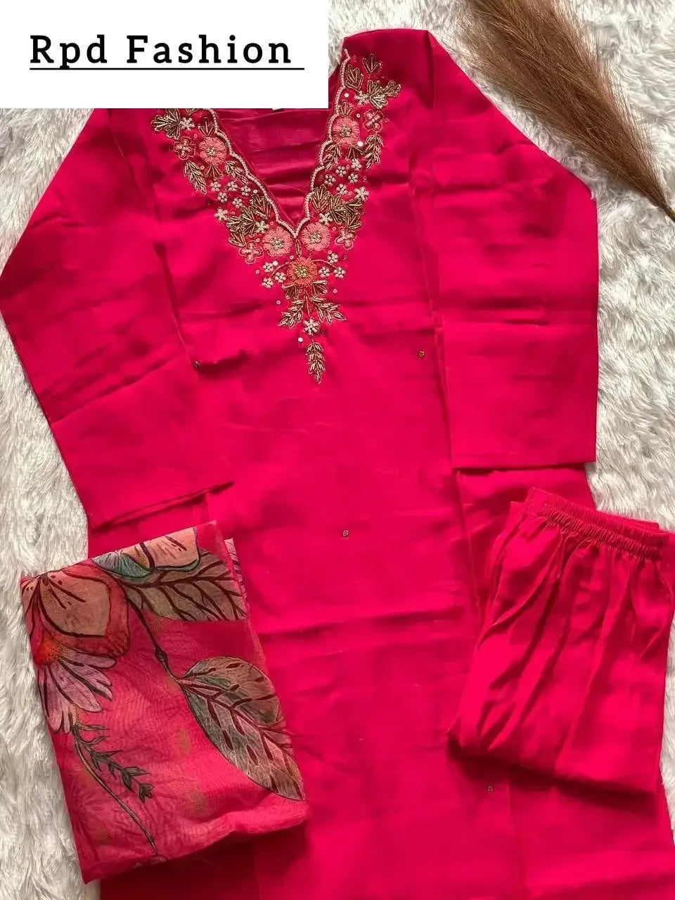 handwork kurta set - rpd fashion