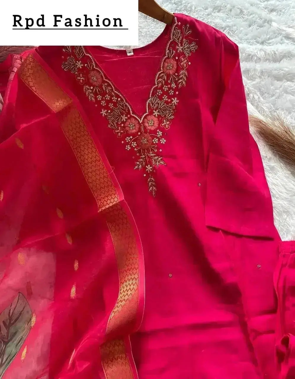 handwork kurta set - rpd fashion