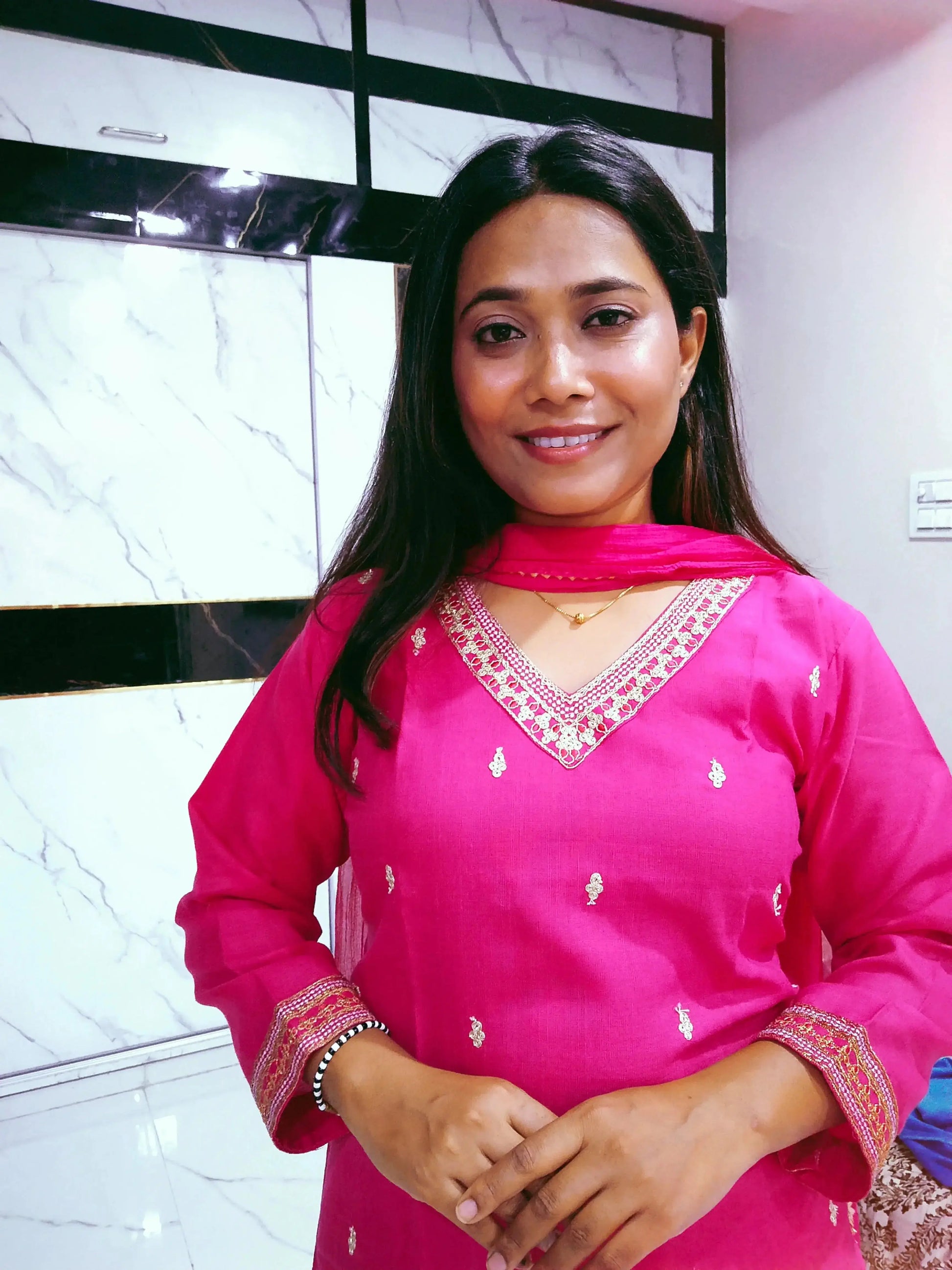 heavy embroidered kurta set with dupatta - RPD Fashion