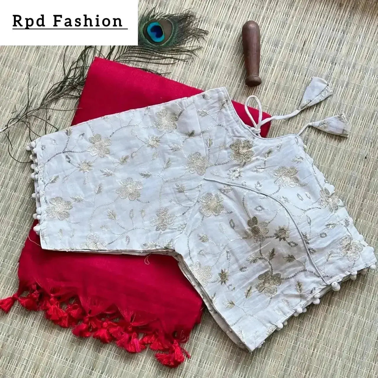 khadi cotton saree - rpd fashion
