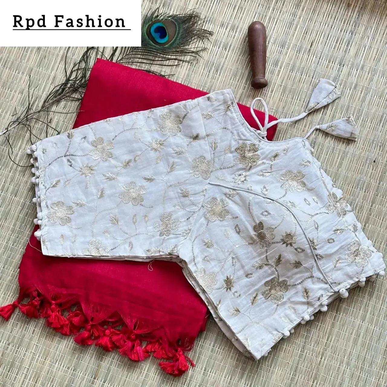 khadi cotton saree - rpd fashion