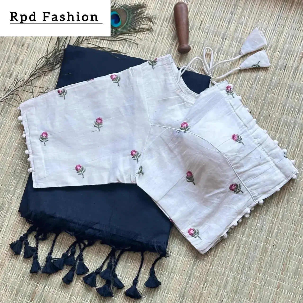 khadi cotton saree - rpd fashion
