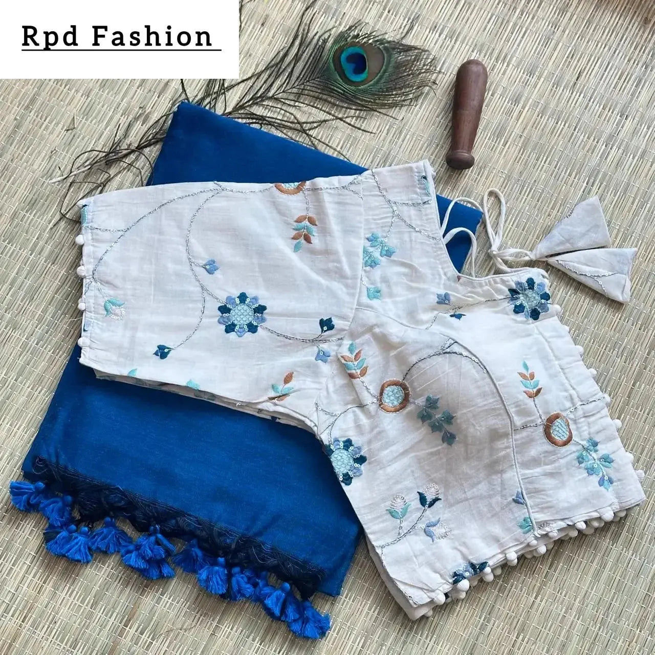 khadi cotton saree - rpd fashion