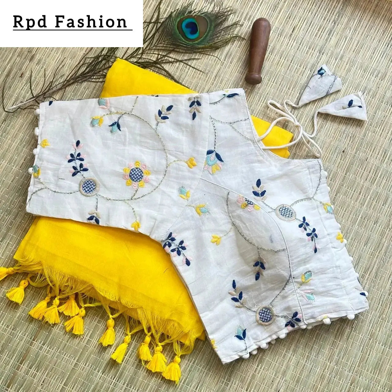 khadi cotton saree - rpd fashion