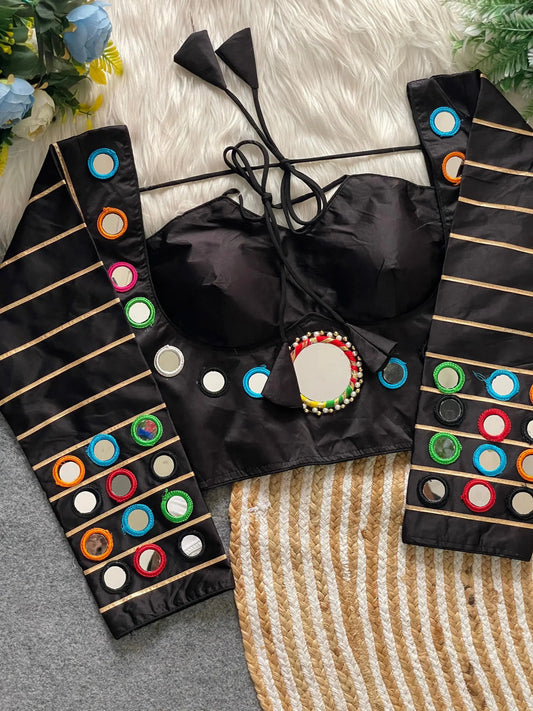 Navratri Concept Blouse in Satin Silk - Ethnic Wear - RPD Fashion