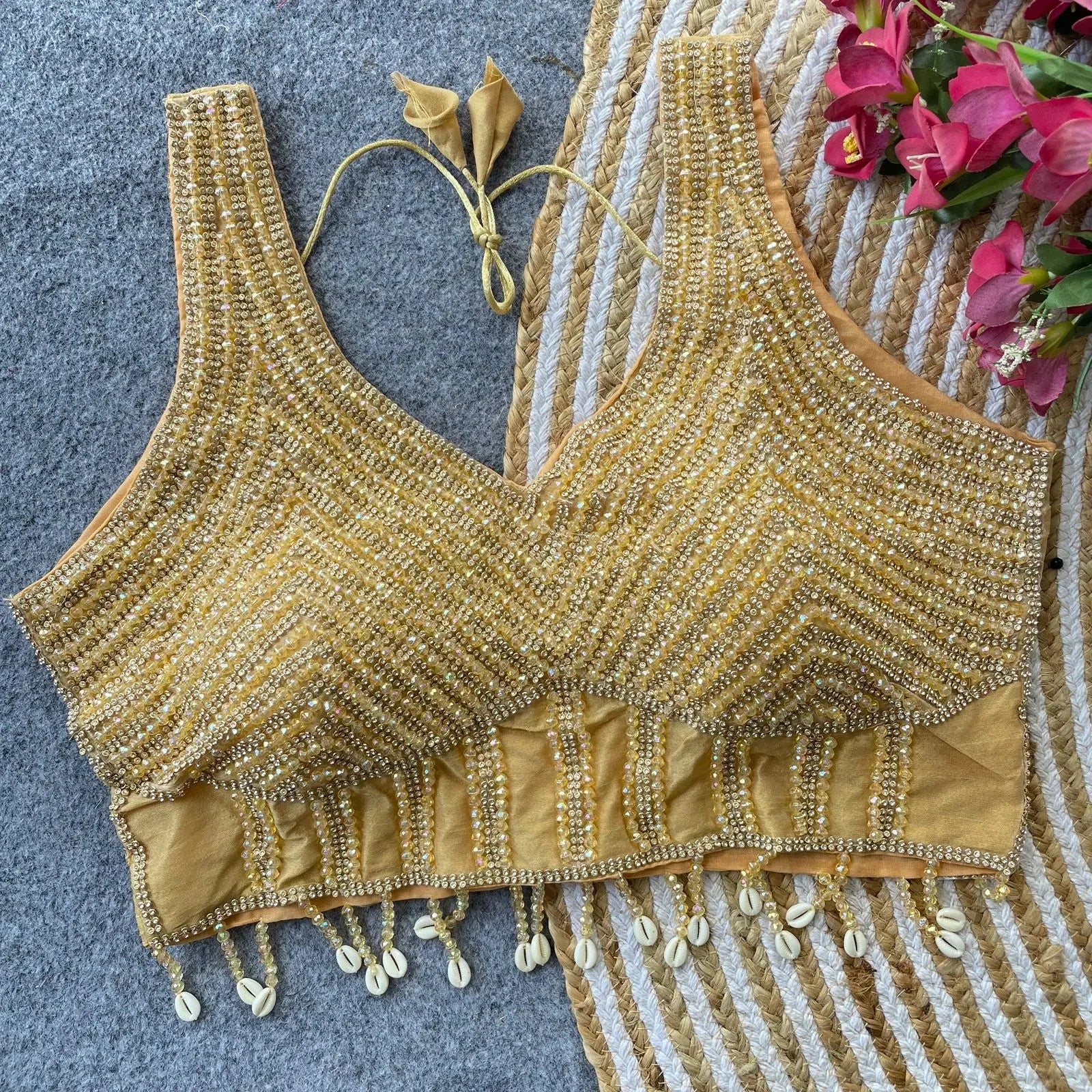 Preal Shabyachi Blouse - Handcrafted Elegance in Pure Silk - RPD Fashion