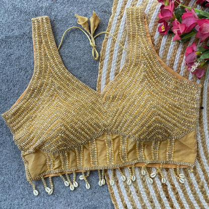 Preal Shabyachi Blouse - Handcrafted Elegance in Pure Silk - RPD Fashion