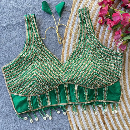 Preal Shabyachi Blouse - Handcrafted Elegance in Pure Silk - RPD Fashion