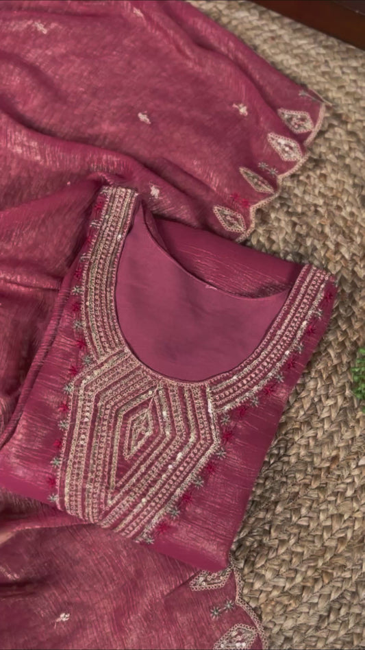 Silver Glosy Readymade Dress Collection