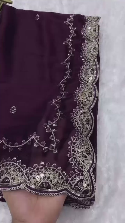 Glamorous Party Wear Saree for the Upcoming Marriage Season