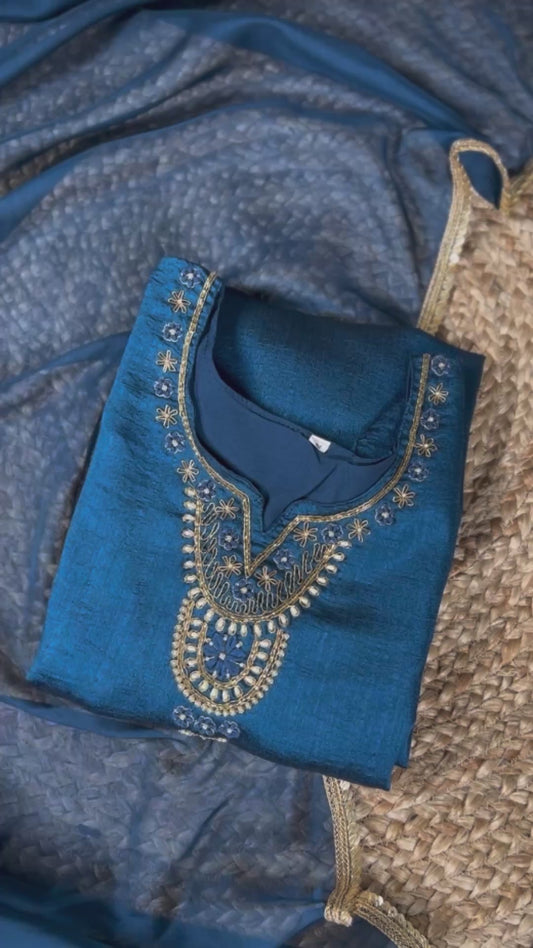 Women Embroidery Straight Kurta Set