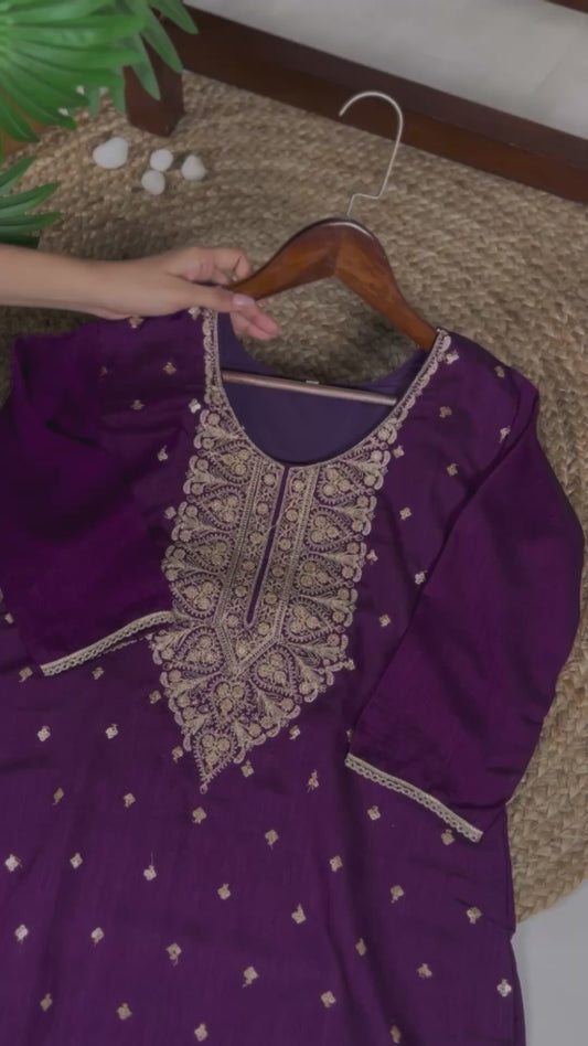 Embroidery Zari Work Party Wear Heavy Dress