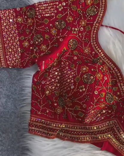 Sabyasachi inspired handwork blouse