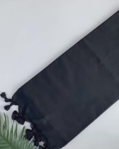 Khadi cotton saree And Beautiful Havy khadi Cotton Apllic Blouse