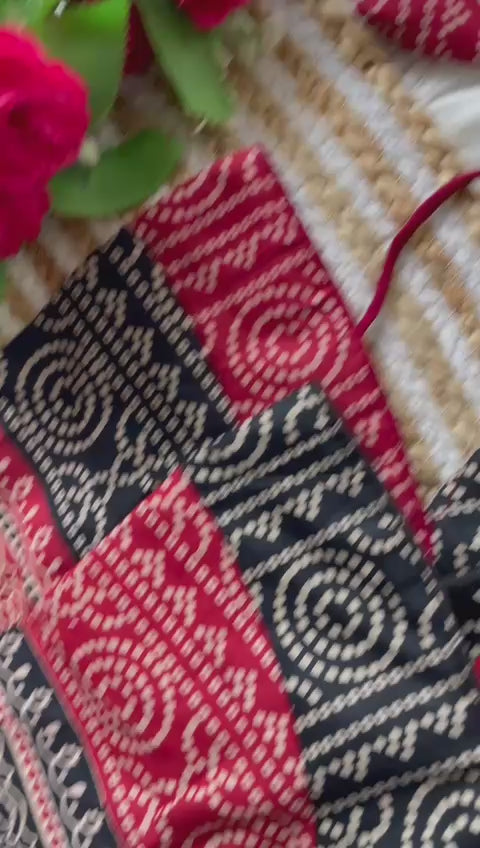 Ajrakh Cotton Halter Neck Blouse - Elegant Partywear