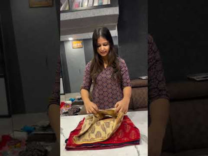 Simple Cotton Blouse Design in Red Ajrakh Print – Readymade Ethnic Blouse for Women
