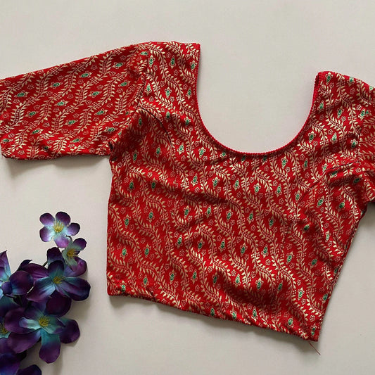 Ready to Wear Stretchable Blouse - Cotton Jacquard - RPD Fashion