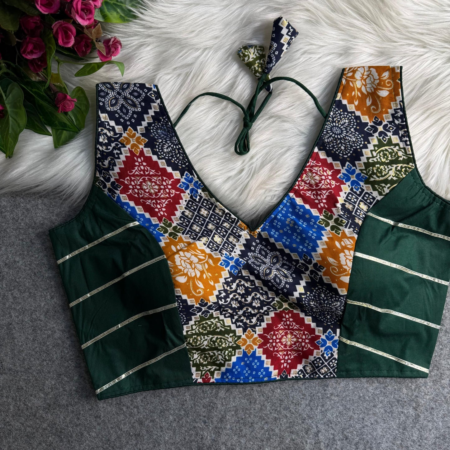 navratri spl rayon cotton blouse