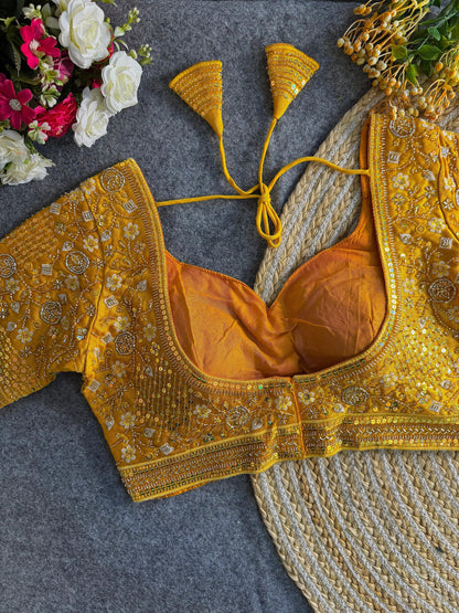 Sabyasachi inspired handwork blouse