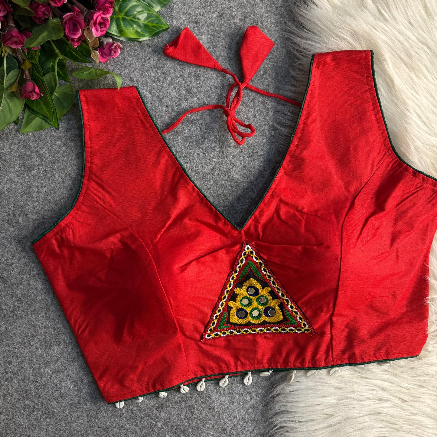 traditional navratri rayon cotton blouse