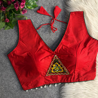 Traditional navratri rayon cotton blouse
