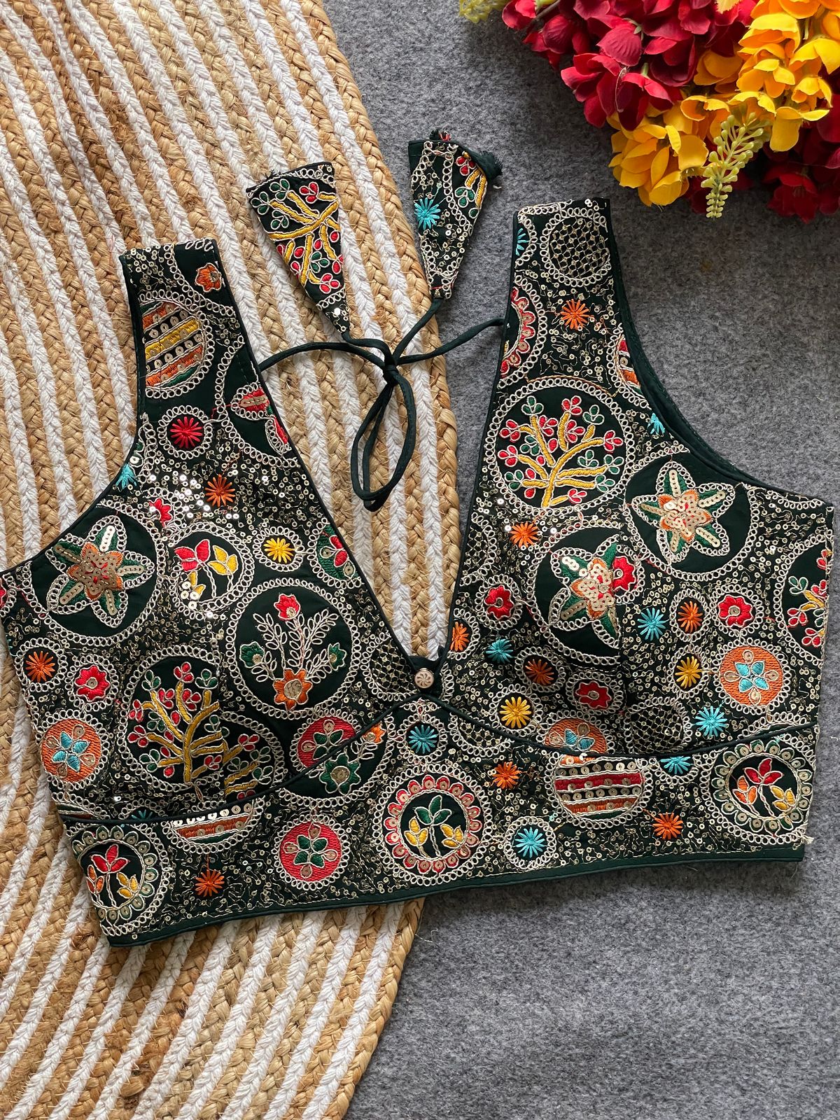 bollywood style heavy codding work blouse