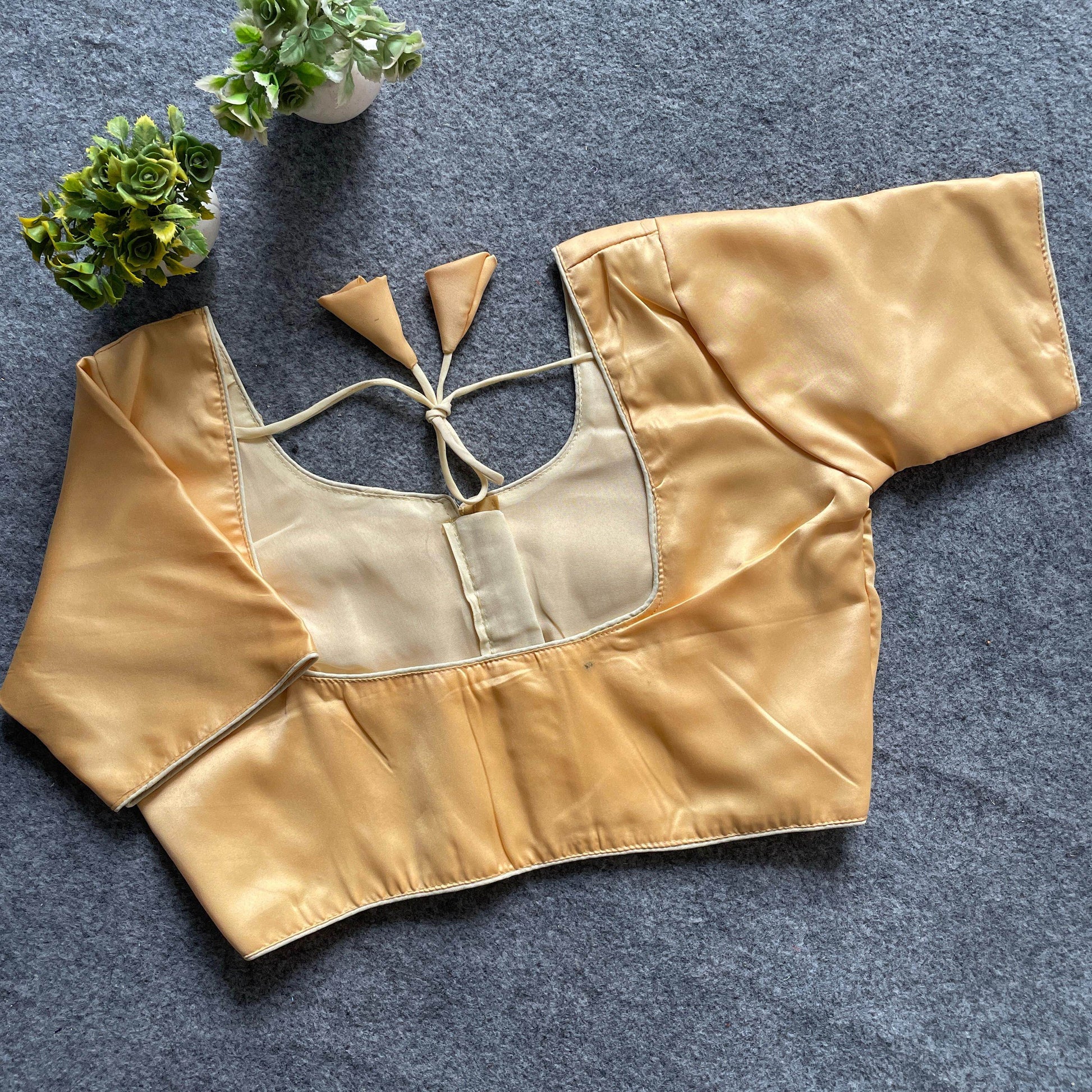 Plain Malai Satin Blouse - Elegant and Versatile - Rpd Fashion