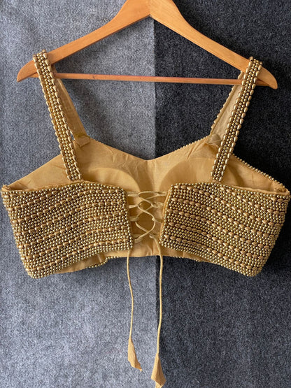 Beautiful Pearl Moti Spaghetti Blouse