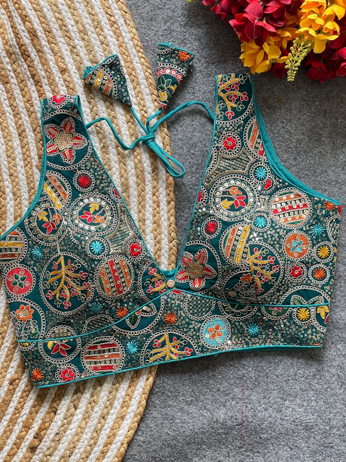 bollywood style heavy codding work blouse