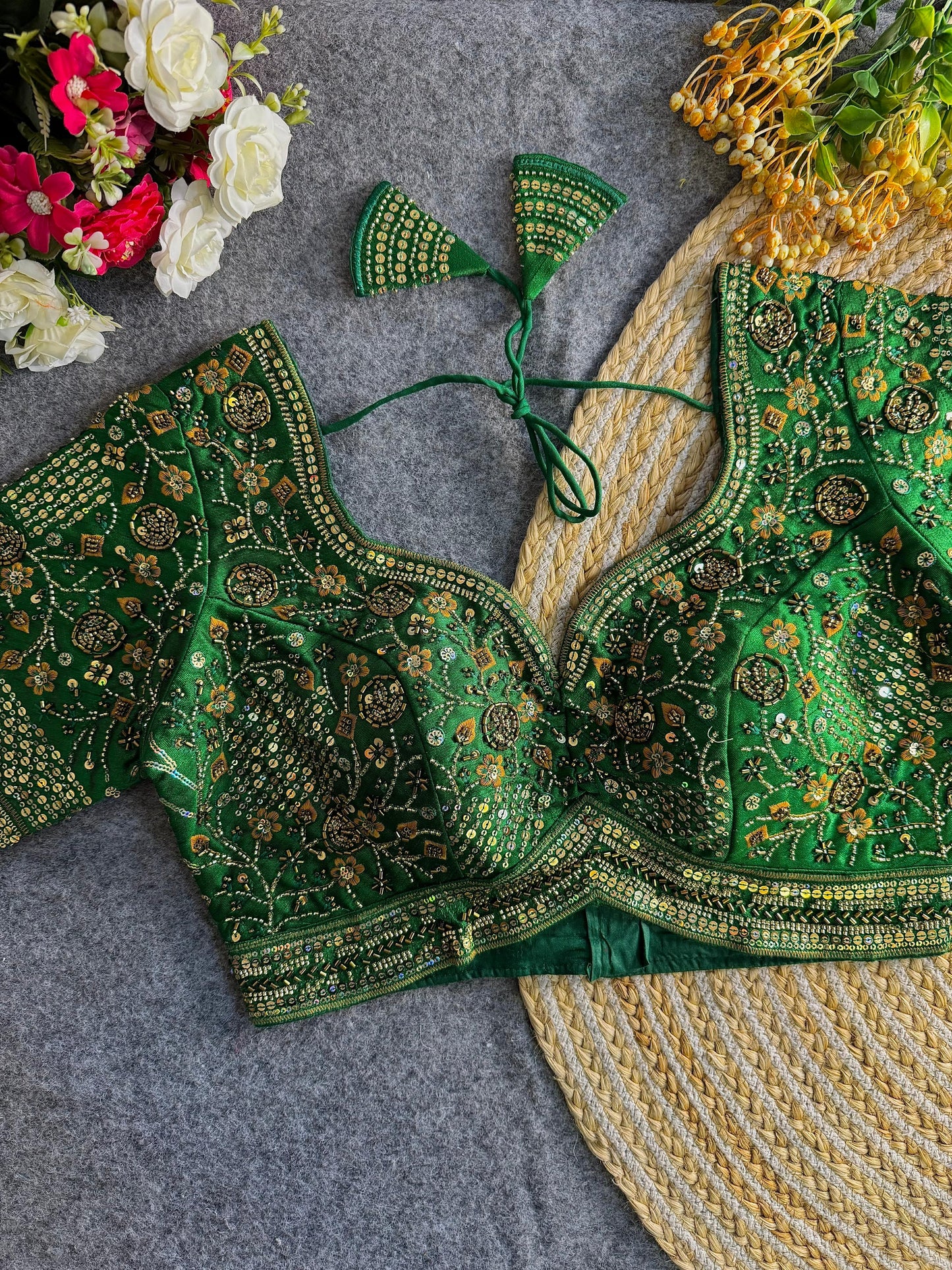 sabyasachi inspired handwork blouse