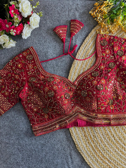 Sabyasachi inspired handwork blouse