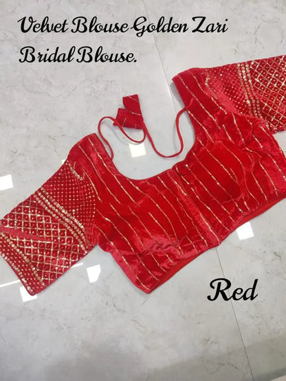 Velvet New Year Special Blouse - RPD Fashion