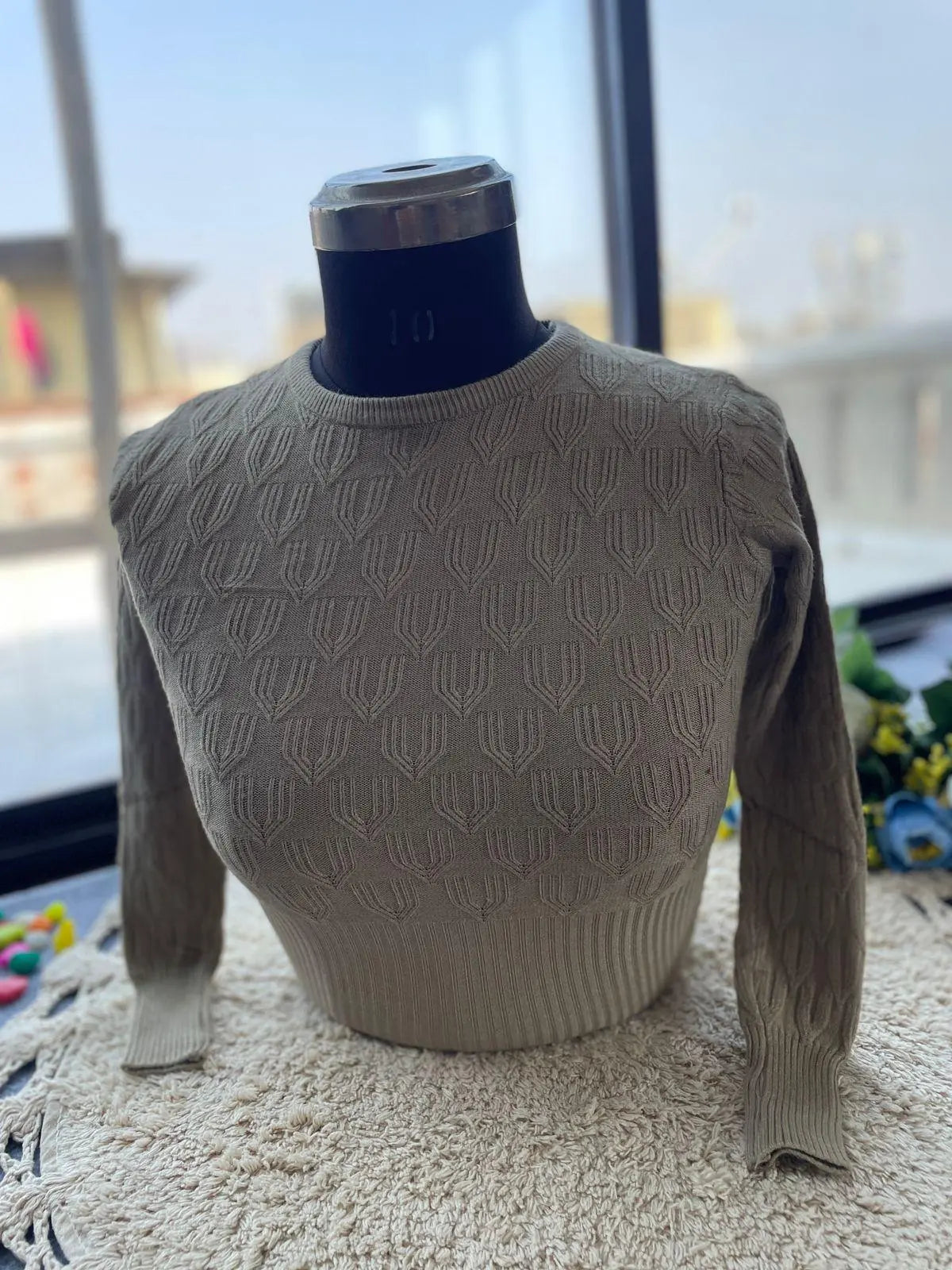 trendy winter blouse for women – warm & stylish knit design - rpd fashion