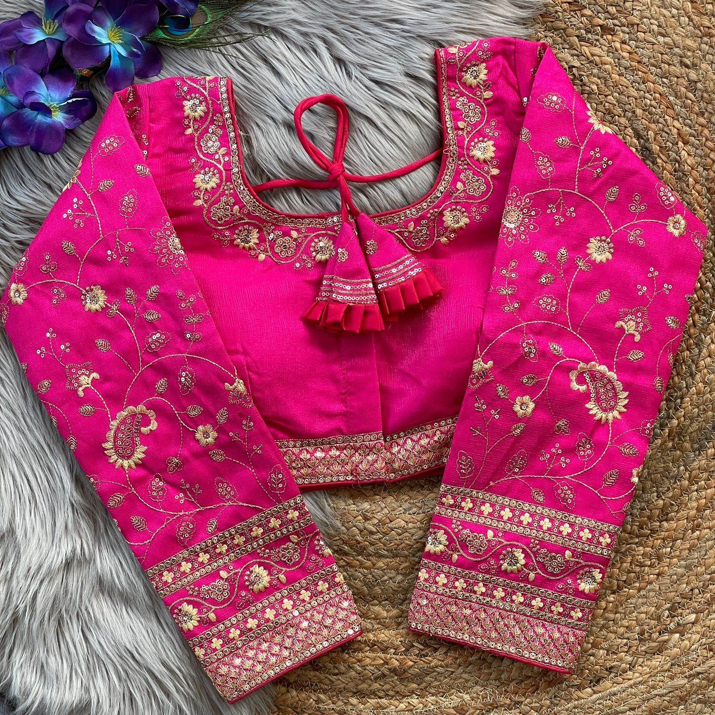 heavy embroidery bridal work blouse - rpd fashion