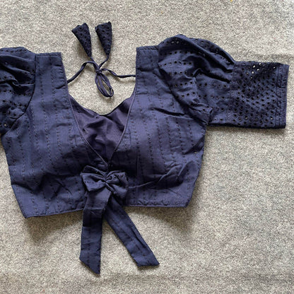 Pure Cotton Hakoba Blouse - Elegant & Comfortable - Rpd Fashion