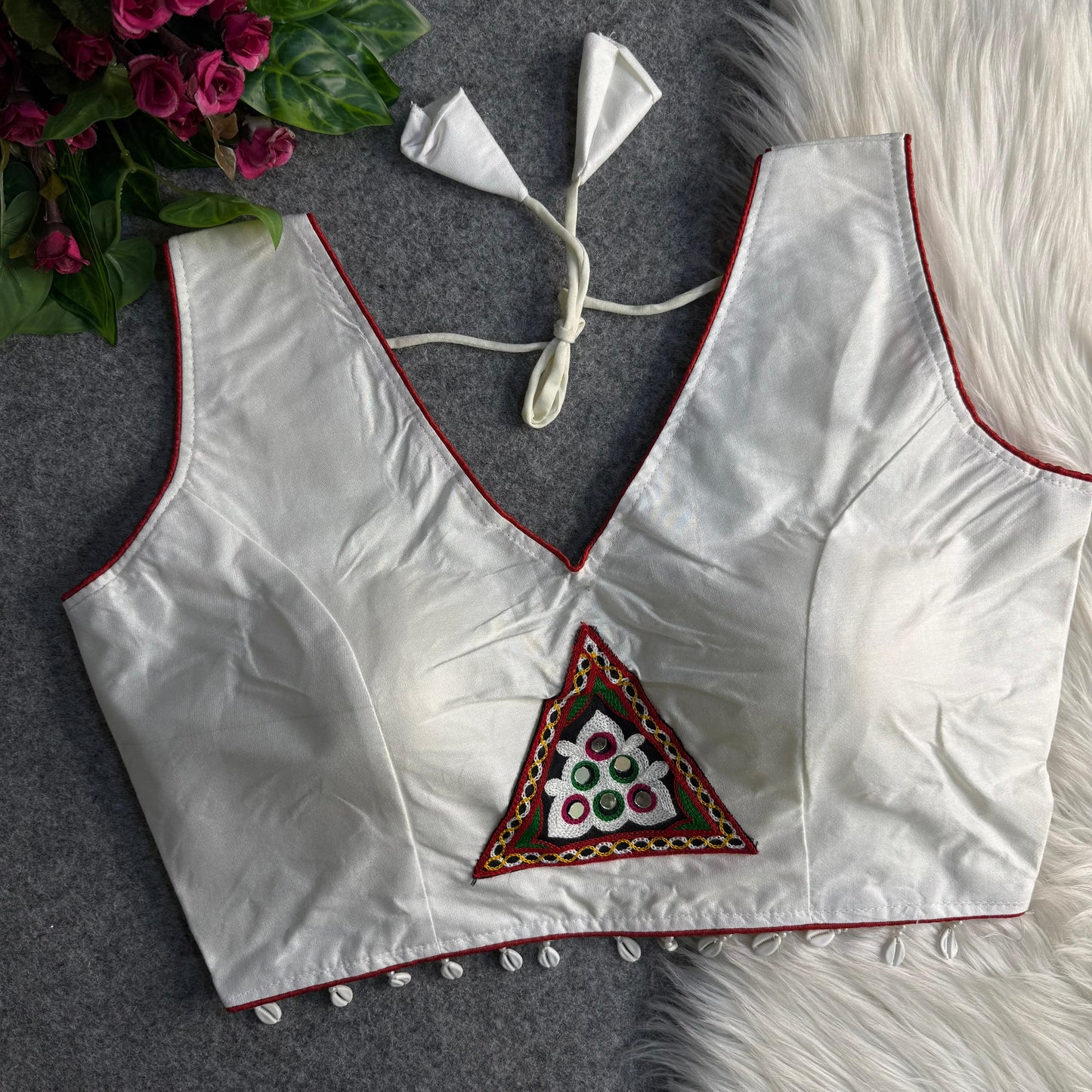 traditional navratri rayon cotton blouse