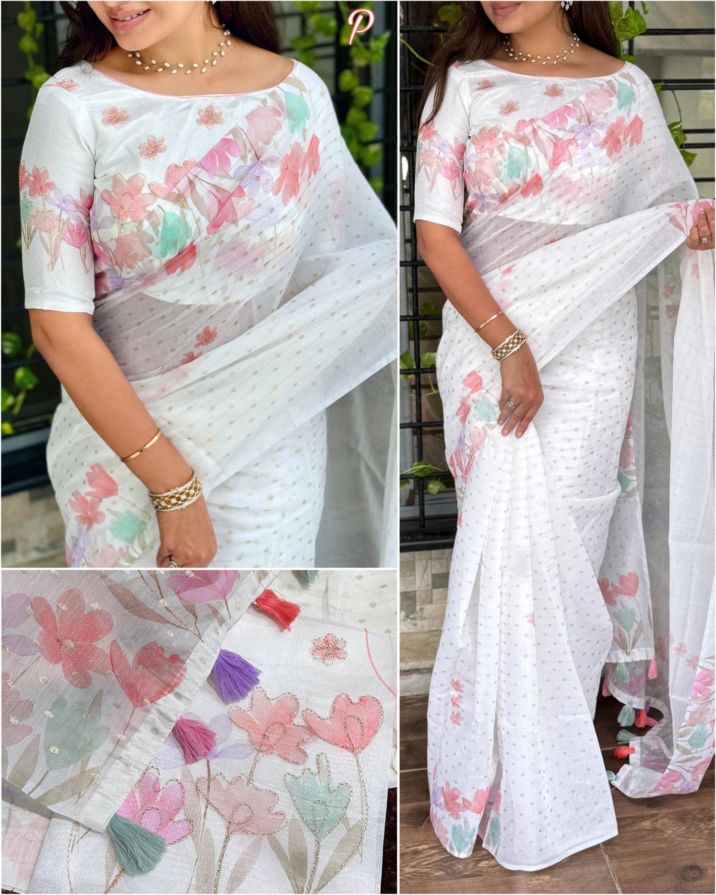 effortless elegance meets vibrant charm with this designer saree for your monsoon paradise rpd fashion