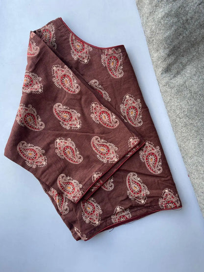 Stylish Paisley Print Readymade Cotton Blouse for Daily Wear - RPD Fashion
