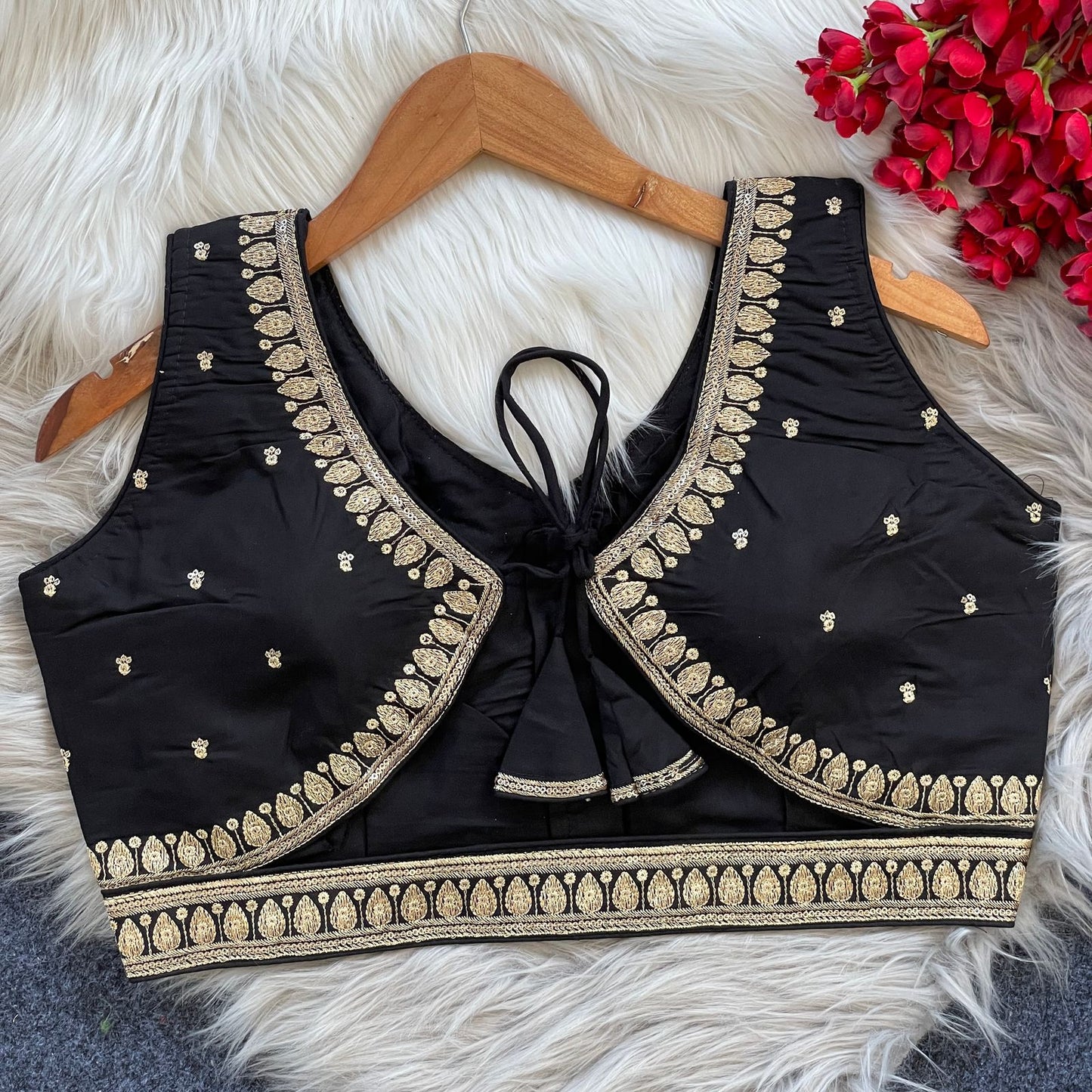 heavy embroidery blouse