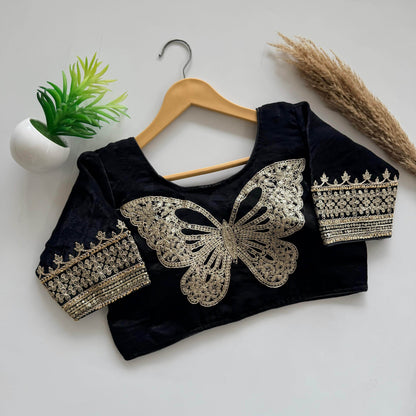 Beautiful Embroidery Sequence Blouse Cover - Rpd Fashion