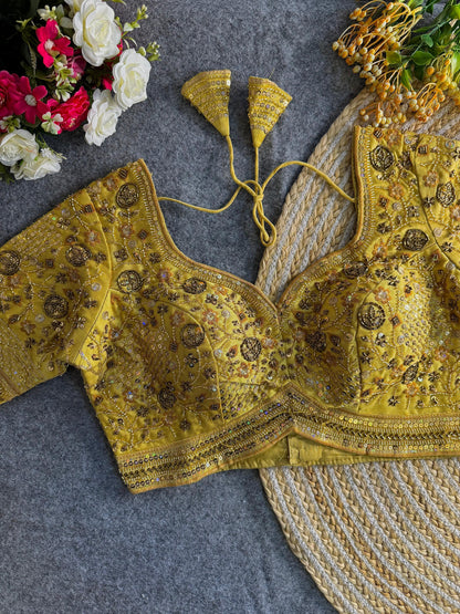 Sabyasachi inspired handwork blouse