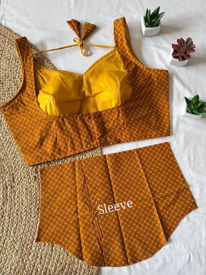 Handblock cotton ajrakh blouse Rpd Fashion