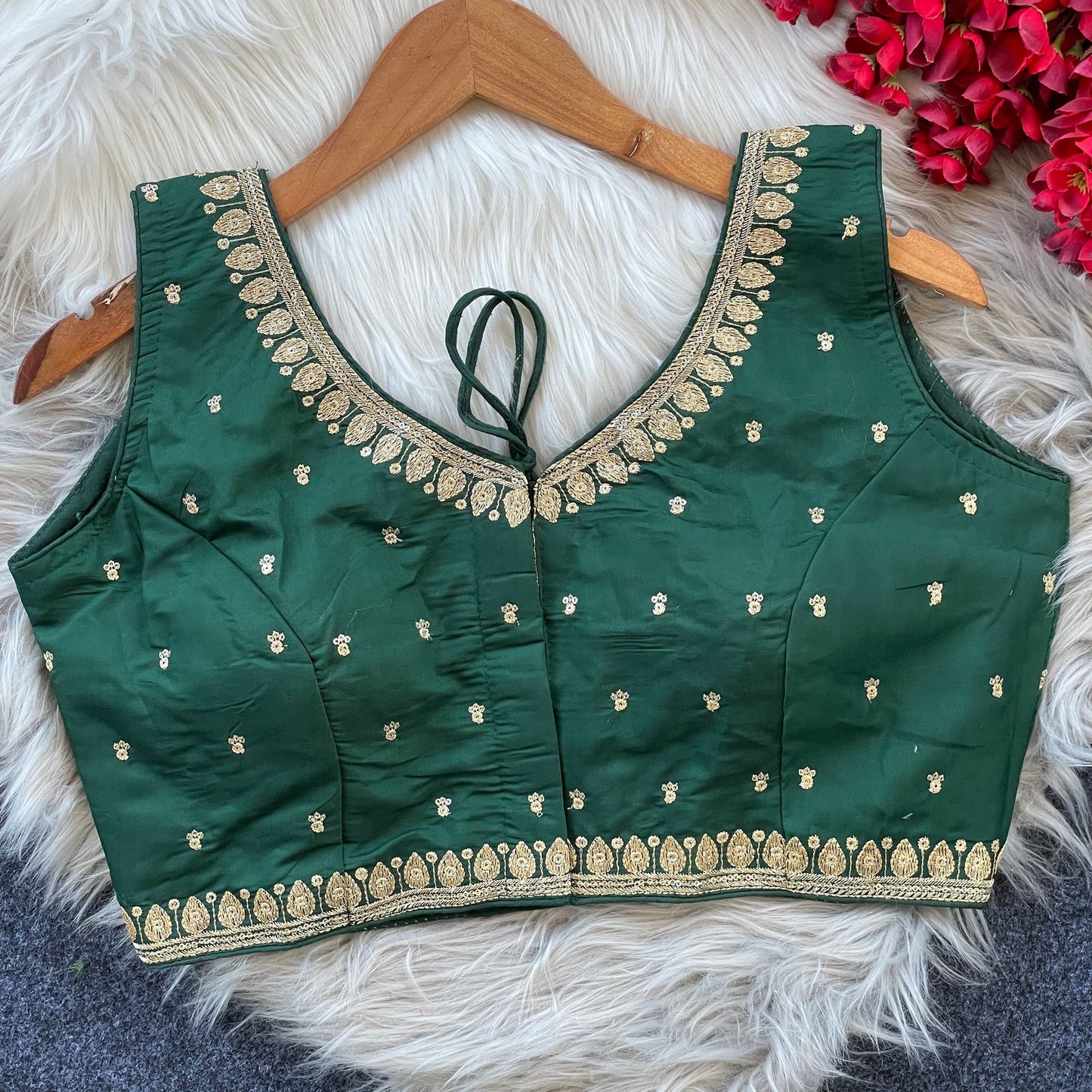 heavy embroidery blouse
