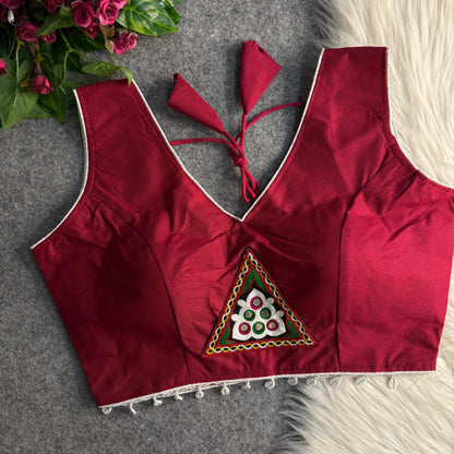 Traditional navratri rayon cotton blouse