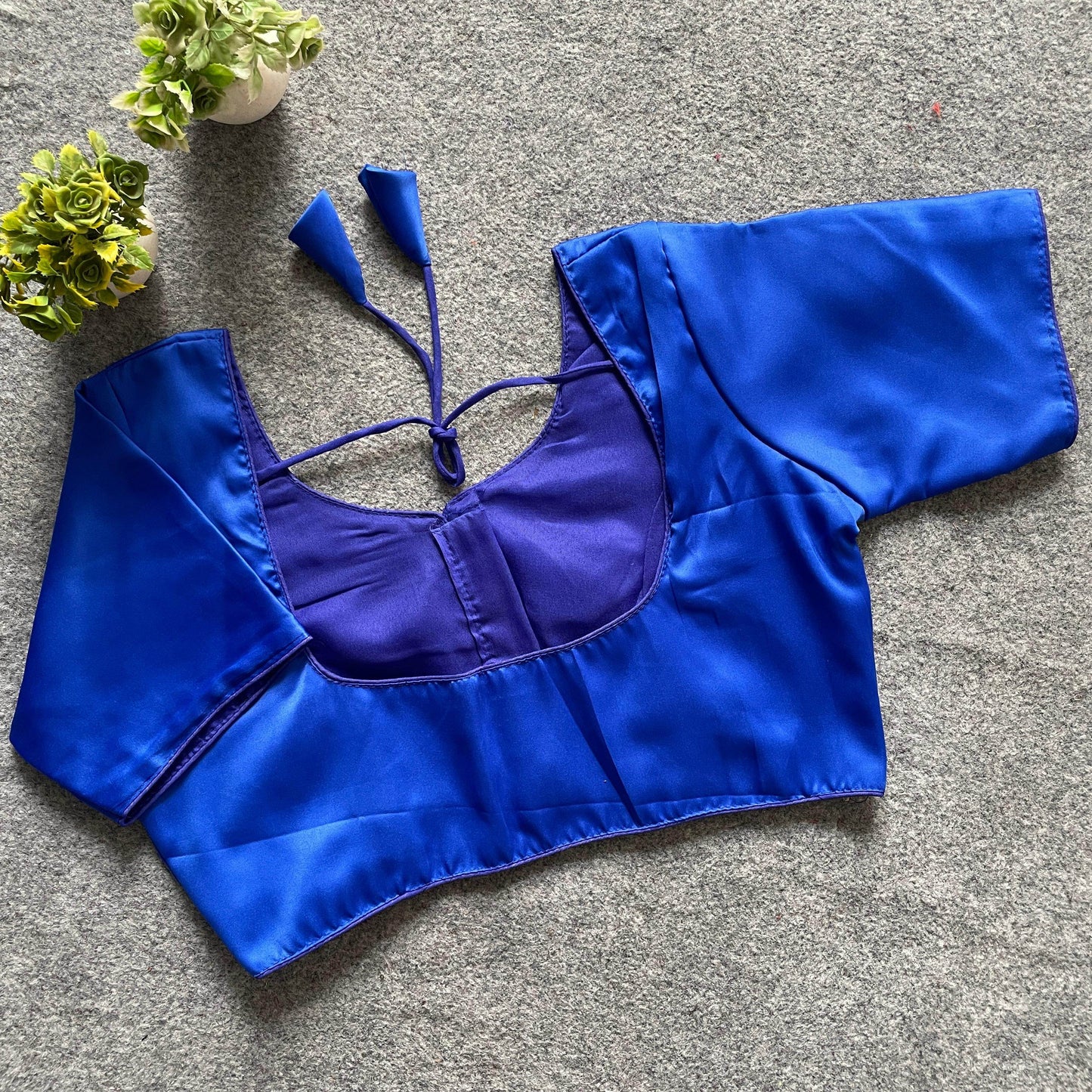 plain malai satin blouse - elegant and versatile - rpd fashion