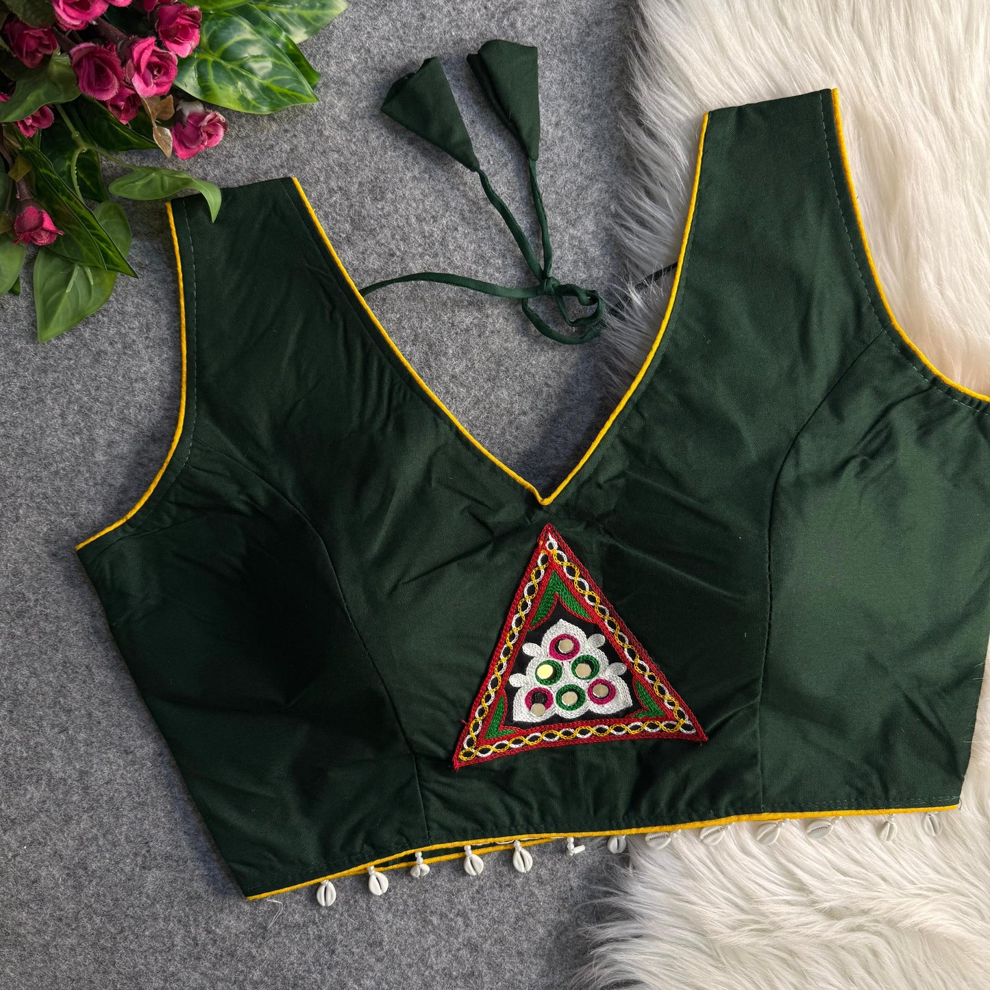 traditional navratri rayon cotton blouse